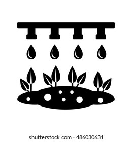 Plant watering icon illustration isolated vector sign symbol