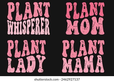 PLANT WHISPERER, Plant mom, Plant Lady, Plant Mama retro T-shirt