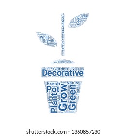 plant word cloud. tag cloud about plant.