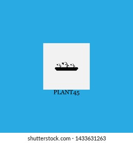 plant45 icon sign signifier vector