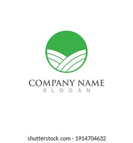 Plantation field logo nature food