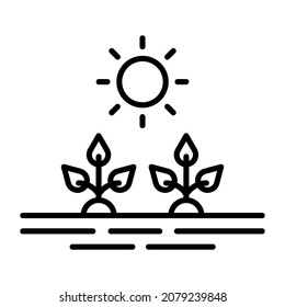 Plantation icon vector image. Can also be used for web apps, mobile apps and print media.