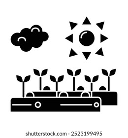 Plantation icon vector on white background
