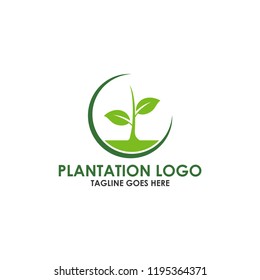 plantation logo template