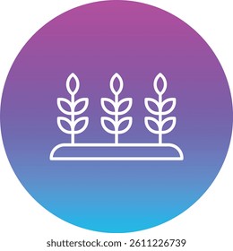 Plantation vector icon. Can be used for printing, mobile and web applications.