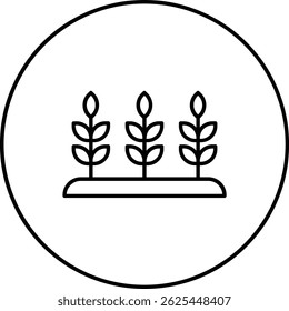 Plantation vector icon. Can be used for printing, mobile and web applications.