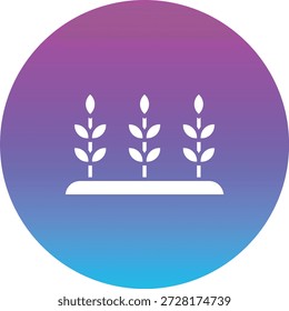 Ícone do vetor de plantação. Pode ser usado para impressão, aplicativos móveis e da Web.