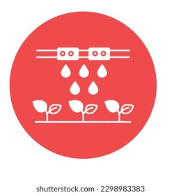Plantation water Color Vector Icon which can easily modify


