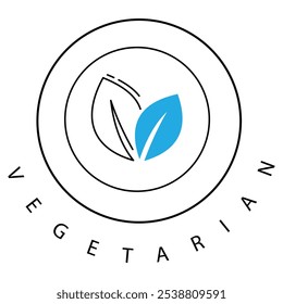 Vegetariano à base de plantas Eco amigável Ícone de vetor com traço editável