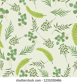 Plant/botanical seamless background 