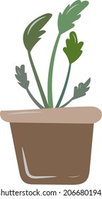 planter box decoration for sticker, background, poster, etc