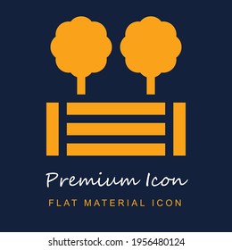 Planter premium material ui ux isolated vector icon in navy blue and orange colors svg
