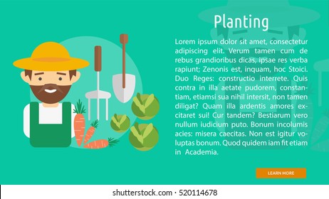 Planting Conceptual Banner