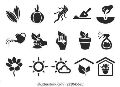 Planting Icons - Illustration