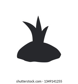 planting plants flat vector icon