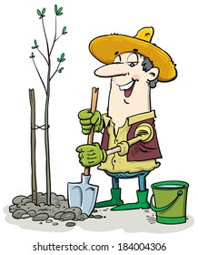 Planting tree