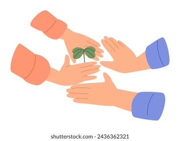Planting tree, sapling. Process planting concept, infographic. Gardening, agriculture, caring for environment. Vector illustration flat style design.