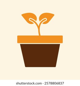 Planting trendy creative attractive abstract vector illustration colorful useful design.eps