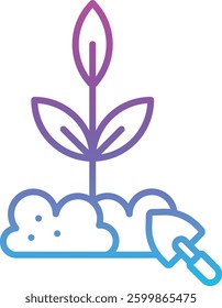 Planting vector icon. Can be used for printing, mobile and web applications.
