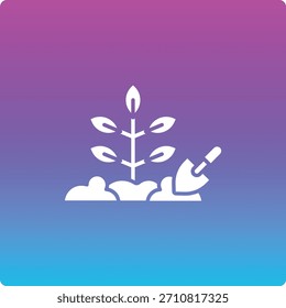 Planting vector icon. Can be used for printing, mobile and web applications.