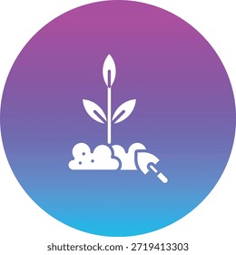 Planting vector icon. Can be used for printing, mobile and web applications.