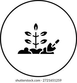 Icono de Vector de plantación. Se puede utilizar para aplicaciones de impresión, móviles y de Web.