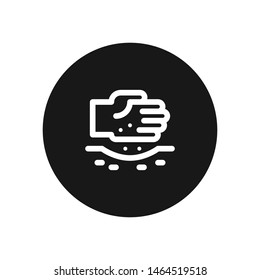 Planting vector icon, simple planting sign.