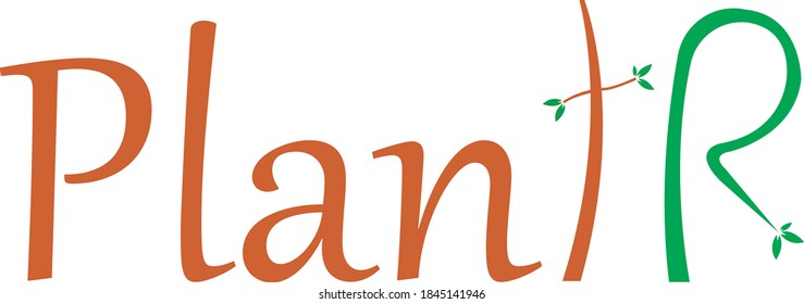 PlantR Logo Design for commercial use.
