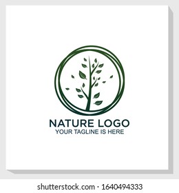 plants and art line logo template design vector, agriculture logo template, health logo design inspiration