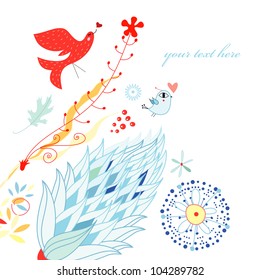 plants and birds
