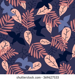 plants and birds.