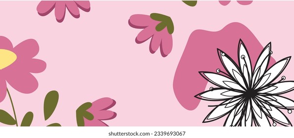  plants ,botanical ,seamless pattern vector design for fashion, fabric, wallpaper and all prints on green mint background color. Cute pattern in small flower. Small colorful flowers.