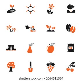 plants color vector icons for web and user interface design