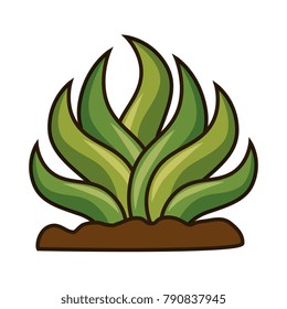 plants cultivated isolated icon