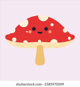 a plants design cute mushrom design