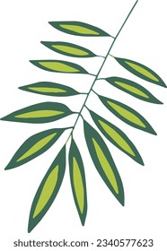 Pflanzenelemente, Baumelemente, abstrakte, minimalistische abstrakte Symbole