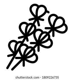 Pflanzliche ätherische Öle Ikone. Rahmenpflanzen ätherische Öle Vektorsymbol für Webdesign einzeln auf weißem Hintergrund