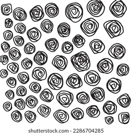 Plants flowers outline illustration vector image. Hand drawn flowers tulips roses sketch image artwork. Simple original logo icon from pen drawing sketch.