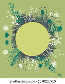 Plants and flowers series, vector illustration