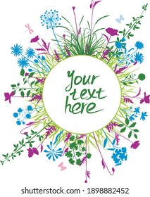 Plants and flowers series, vector illustration