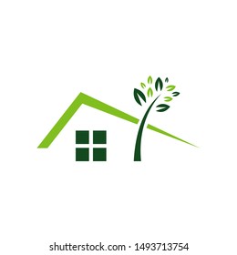 plants green house logo design vector icon illustration