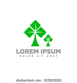 plants green logo template