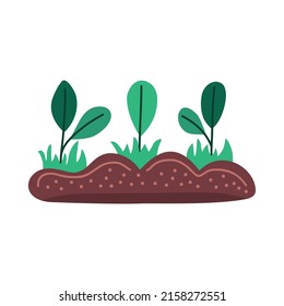 plantas en icono de cultivo en tierra