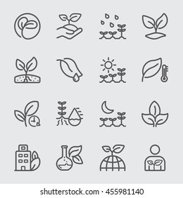 Plants And Growth Line Icon