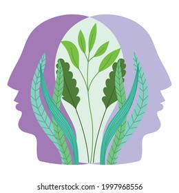 plants in human heads brain