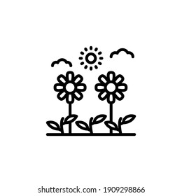Plants icon in vector. Logotype