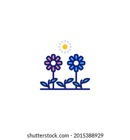 Plants icon in vector. Logotype