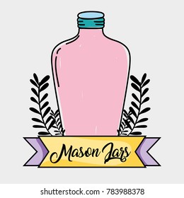 plants with jar mason preserve style