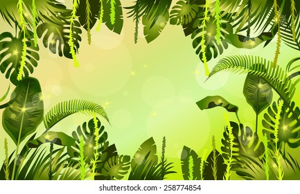 Jungle Toucan Flower Video Web Design Stock Vector (Royalty Free ...