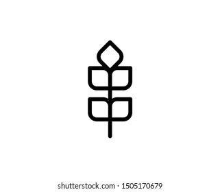 Plants line icon. Vector symbol in trendy flat style on white background. Garden sing for design.